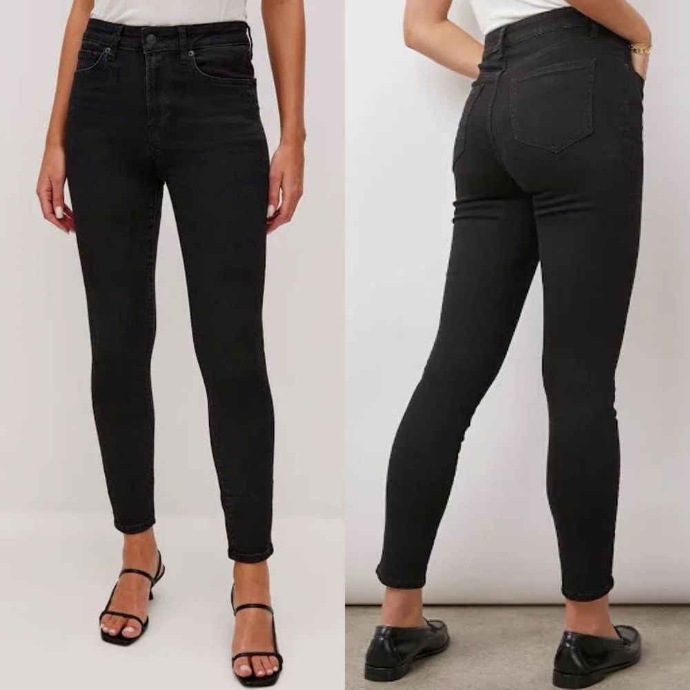 Rails The Larchmont High Waist Skinny in Onyx. Size 26
